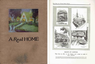 Item #11302 A Real Home: Suggestions to Home Builders. Building Materials, Copper, Brass...