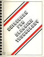 Item #12133 Handbook for Cleaning Technology. Restoration, Diedrich Chemicals
