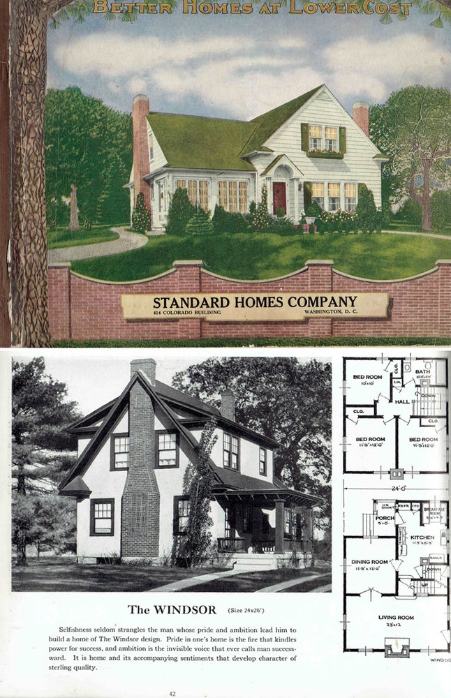 Item #12634 Better Homes at Lower Cost Book No. 8. Pattern Book, Standard Homes Company.