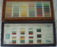 Item #12960 Two Framed Paint Chip Charts