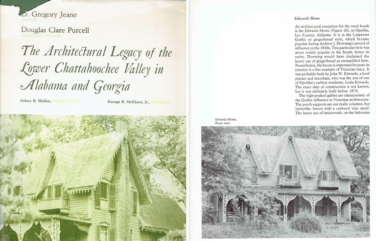 Item #13692 The Architectural Legacy of the Lower Chattahoochee Valley in Alabama and Georgia. Southern US, D. Gregory Jeane, Douglas Clare Purcell.