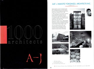 Item #14507 1000 Architects (2 volumes in slipcase). Architects, Paul Latham, Alessina Brooks,...