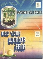 Item #14627 2 New York World's Fair 1939 Official Postcard Sets. Americana, New York World's Fair
