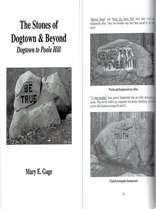 Item #14715 The Stones of Dogtown & Beyond (signed by the authors). Masonry, Mary E. Gage, James...