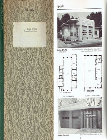 Item #15454 Fire Station Design: A Symposium of Ideas, Plans and Sketches for Better Housing of Fire Fighting Equipment and Personnel -- Submitted by Leading Architects, Fire Chiefs and Technical Writers Affiliated with the Fire Service. Volume 5. Building as Envelope, Circul-Air Corp.