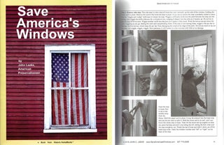 Item #15500 Save America's Windows. Windows, John Leeke