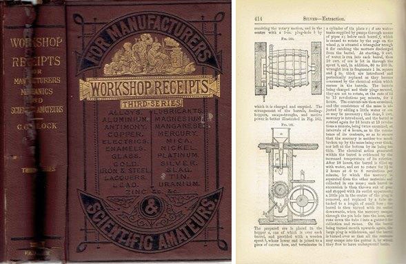 Item #15712 Workshop Receipts for Manufacturers, Mechanics and Scientific Amateurs (Third Series). Manufacturing, C. G. Warnford Lock.