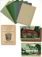 Item #15888 Sales Demonstration Card Set for Eagle Old Dutch Process Pure White Lead Paint. Paint, Eagle-Pitcher Lead Co.