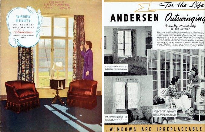 Item #16058 Window Beauty For the Life of Your New Home; Andersen Complete Wood Window Units. Windows, Andersen Windows.