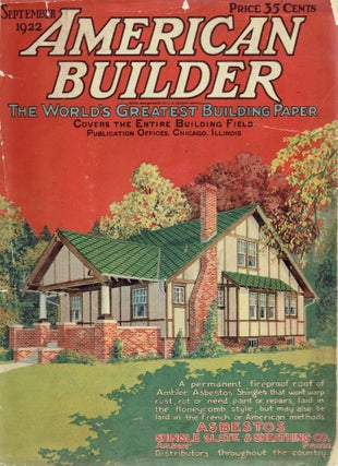 Item #16651 American Builder, the World's Greatest Building Paper, With 16 Home Designs in...