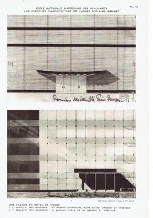 Item #17682 Les Concours d'Architecture De L'année Scolaire 1956-1957. International, Ecole...