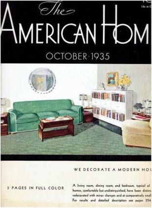 Item #17701 The American Home, October 1935. Architecture, Jean Austin