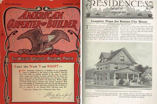 Item #17741 American Carpenter and Builder, January 1911; The World's Greatest Building Paper. Building Trades, William A. Radford.