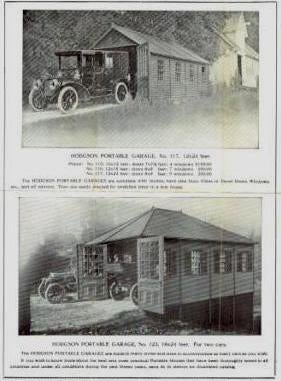 Item #17862 Hodgson Portable Garages & Cottages(2 sheets) and Hodgson Coops and Poultry Houses (2 sheets). Pattern Book, Hodgson's Portable Houses.