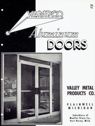 Item #18355 3 Aluminum door trade pamphlets - ca 1960. Metal, VAMPCO, Himco, H&J