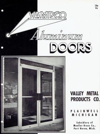 Item #18355 3 Aluminum door trade pamphlets - ca 1960. Metal, VAMPCO, Himco, H&J.