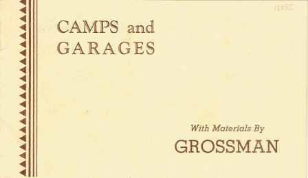 Item #18852 Camps and Garages. Pattern Book, Grossman.