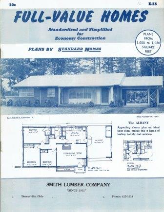 Item #19162 Full Value Homes, E-56; Standardized and Simplified for Economy Construction. Pattern Book, Standard Homes Plan Service.