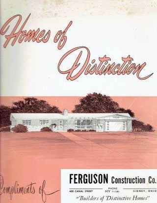 Item #19177 Homes of Distinction. Pattern Book, Ordan Publishing Company Builders Plan Service...