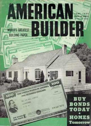 Item #19205 American Builder and Building Age, June 1944. Building Trades, Joseph B. Mason