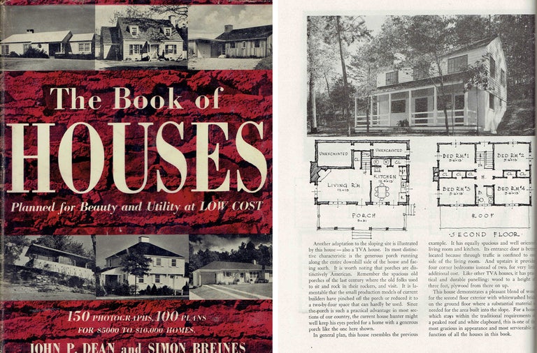 Item #19387 The Book of Houses. Pattern Book, John P. Dean, Simon Breines.