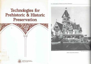 Item #19416 Technologies for Prehistoric & Historic Preservation. Restoration, Office of...