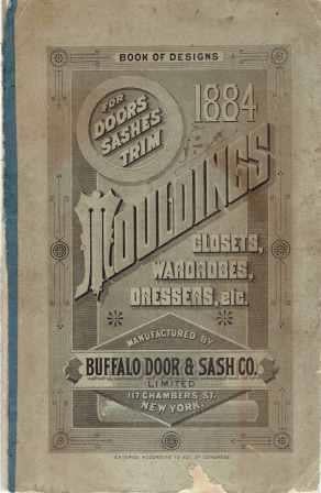 Item #19831 Book of Designs for Doors Sashes Trim Mouldings Closets, Wardrobes, Dressers, etc. Doors, Buffalo Door, Sash Co.
