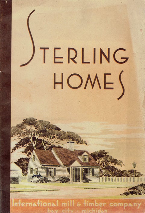 Item #19952 Sterling Homes. Pattern Book, International Mill, Timber Company.