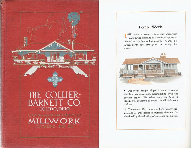 Item #19983 Sash, Doors and all kinds of Millwork. Catalog No. 30. Millwork, Collier-Barnett Co.