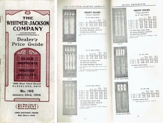 Item #20214 Dealer's Price Guide No. 105. Millwork, Inc Whitmer-Jackson Company