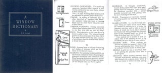 Item #20441 A Window Dictionary; Containing Illustrated Descriptions of Technical Terms used in...