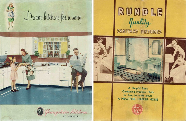 Item #20446 Four Midwestern 1930s Catalogs of Kitchen Fixtures and Furniture. Kitchens.