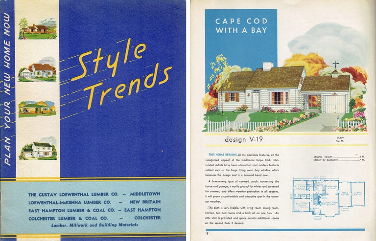 Item #20510 Style Trends ~ Plan Your New Home Now. Pattern Book, Inc National Plan Service.