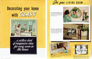 Item #20519 Decorating Your Home with Glass; A picture-book of inexpensive ideas for every room...