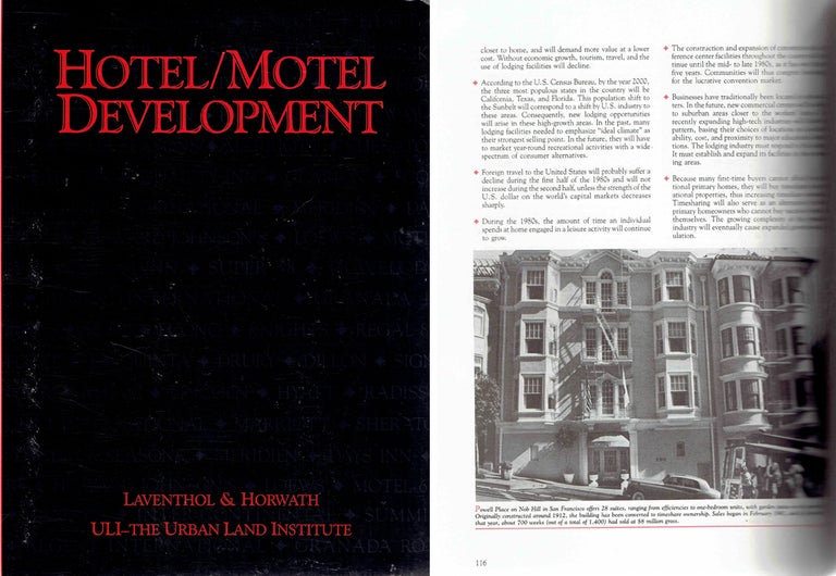 Item #20575 Hotel/Motel Development. Architectural History, David E. et. al Arnold.