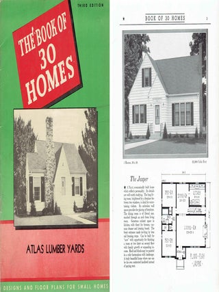 Item #20661 Book of 30 Homes; Designs and Floor Plans for Thirty Small Homes. Pattern Book, Inc...