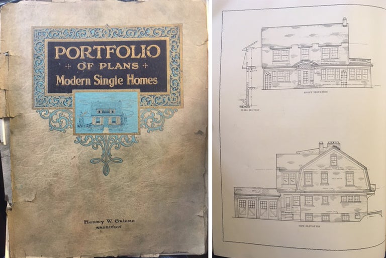 Item #20674 Portfolio of Plans Modern Single Homes. Pattern Book, Henry W. Grieme, Architect.