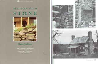 Item #20680 Building with Stone. Masonry, Charles McRaven