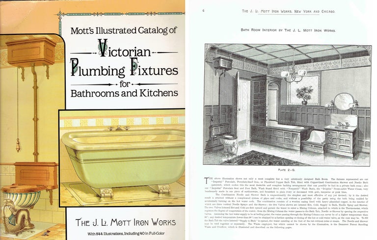 Item #20733 Mott's Illustrated Catalog of Victorian Plumbing Fixtures for Bathrooms and Kitchens. Plumbing, J. L. Mott Iron Works.