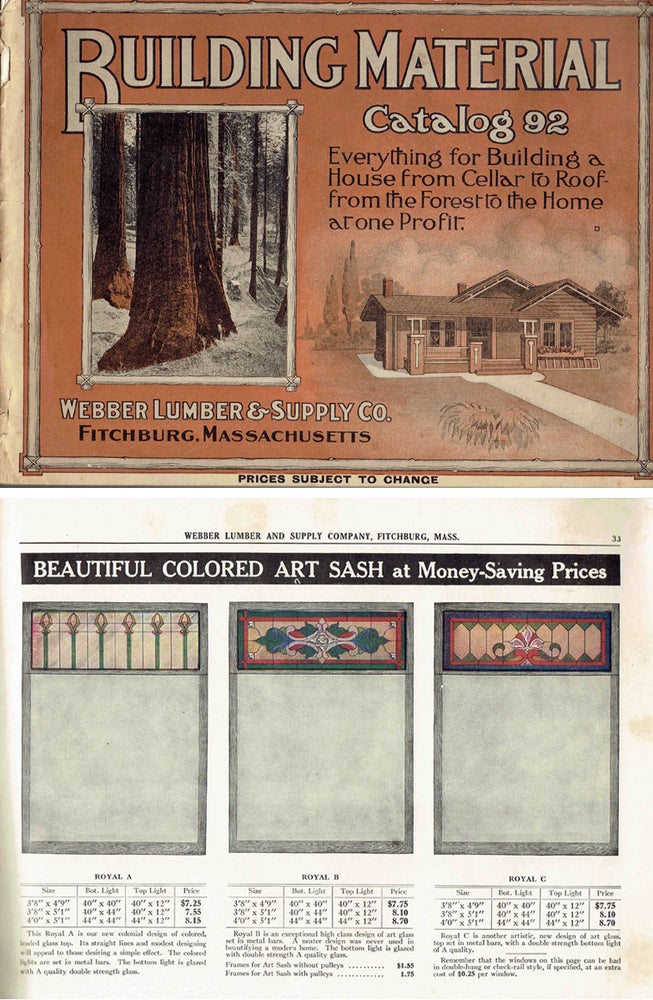 Item #20738 Building Material Catalog 92; Everything for Building a House from Cellar to Roof - from the Forest to the Home at one Profit. Wood, Webber Lumber, Supply Co.