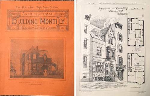 Item #20810 The Architectural and Building Monthly: A Journal of Practical Designs & Details, Devoted to the Use of all Associated with Architecture and Building Trades; Vol. 4. No. 5 February 1892. Architectural History, A. J. Bicknell.