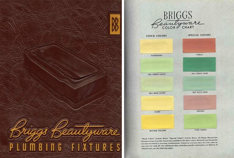 Item #20863 Briggs Beautyware Plumbing Fixtures; Catalog E, A.I.A. File No. 29-H. Plumbing, Briggs Manufacturing Co.