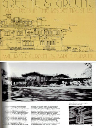 Item #21004 Greene & Greene: Architects in the Residential Style. Arts, Crafts Style, William R....