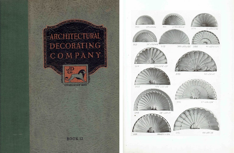 Item #21053 Book of Designs Plastic Ornaments #12. Ornamentation, Architectural Decorating Company.
