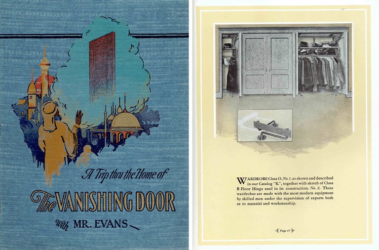 Item #21085 A Trip Thru the Home of the Vanishing Door with Mr. Evans. Doors, W. L. Evans Co.