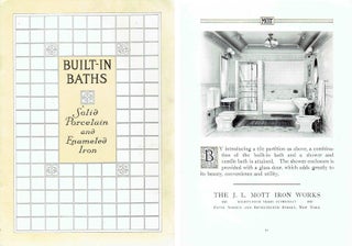 Item #21118 Built-In Baths: Solid Porcelain and Enameled Iron. Plumbing, J. L. Mott Iron Works