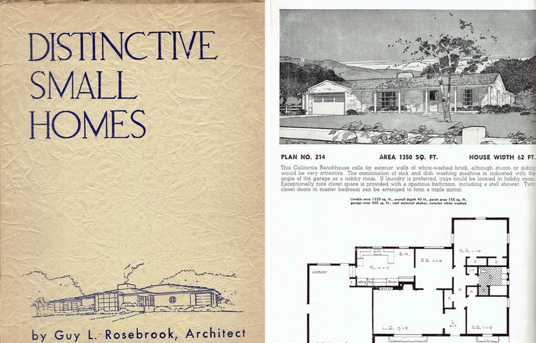 Item #21164 Distinctive Small Homes. Pattern Book, Guy L. Rosebrook.