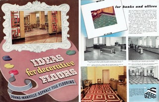 Item #21223 Ideas for Decorative Floors: Johns-Manville Asphalt Tile Flooring. Flooring,...