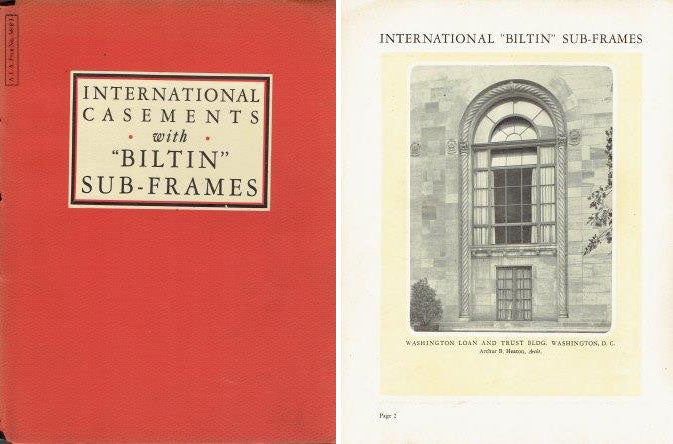 Item #21514 International Casements with "Biltin" Sub-Frames; A. I. A. File No. 16-E-1. Windows, International Casements Co. Inc.