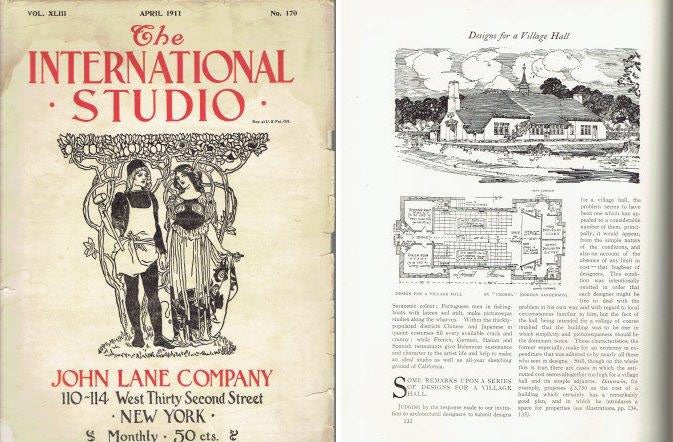 Item #21526 The International Studio: April 1911. Fine arts, John Lane Company.
